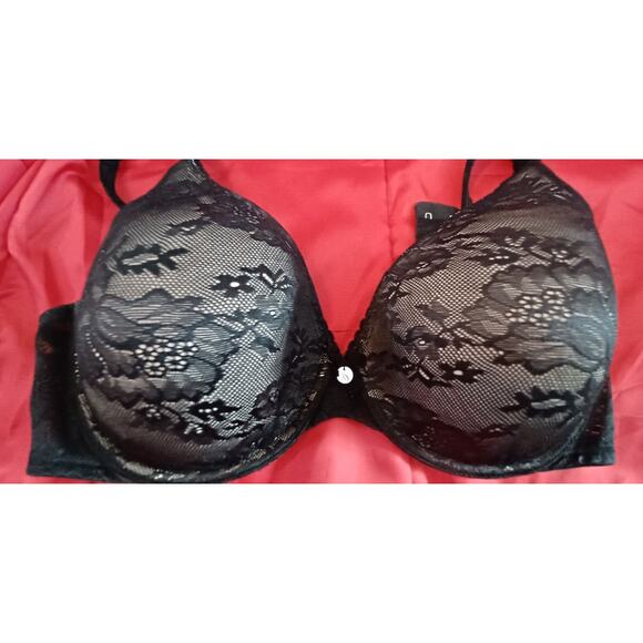 Body By Victoria's Secret Lined Perfect Coverage Bra / BlackLace Size 38C - Picture 4 of 4